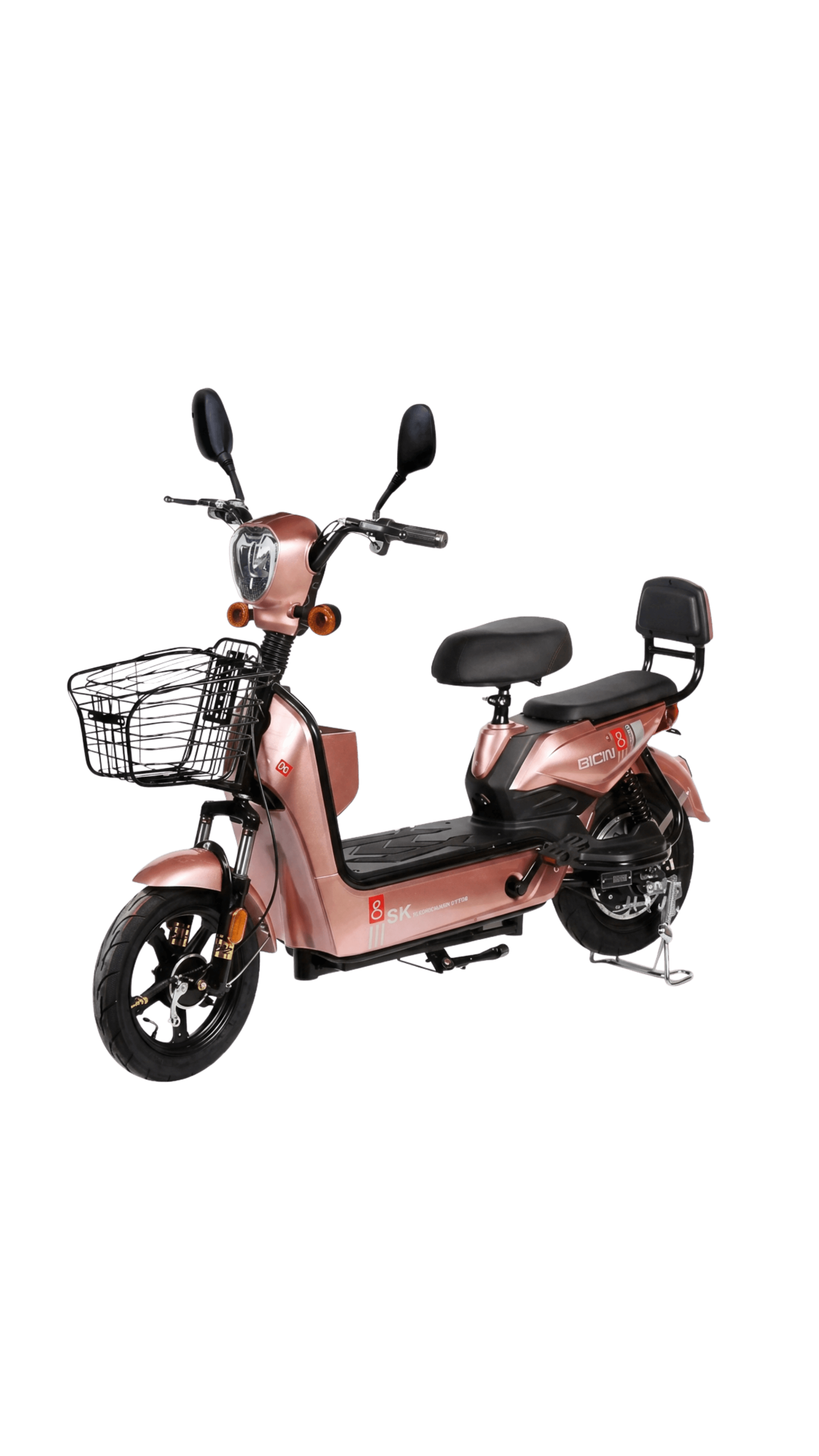 Moto Eléctrica 350W Aluminio — Oro Rosa