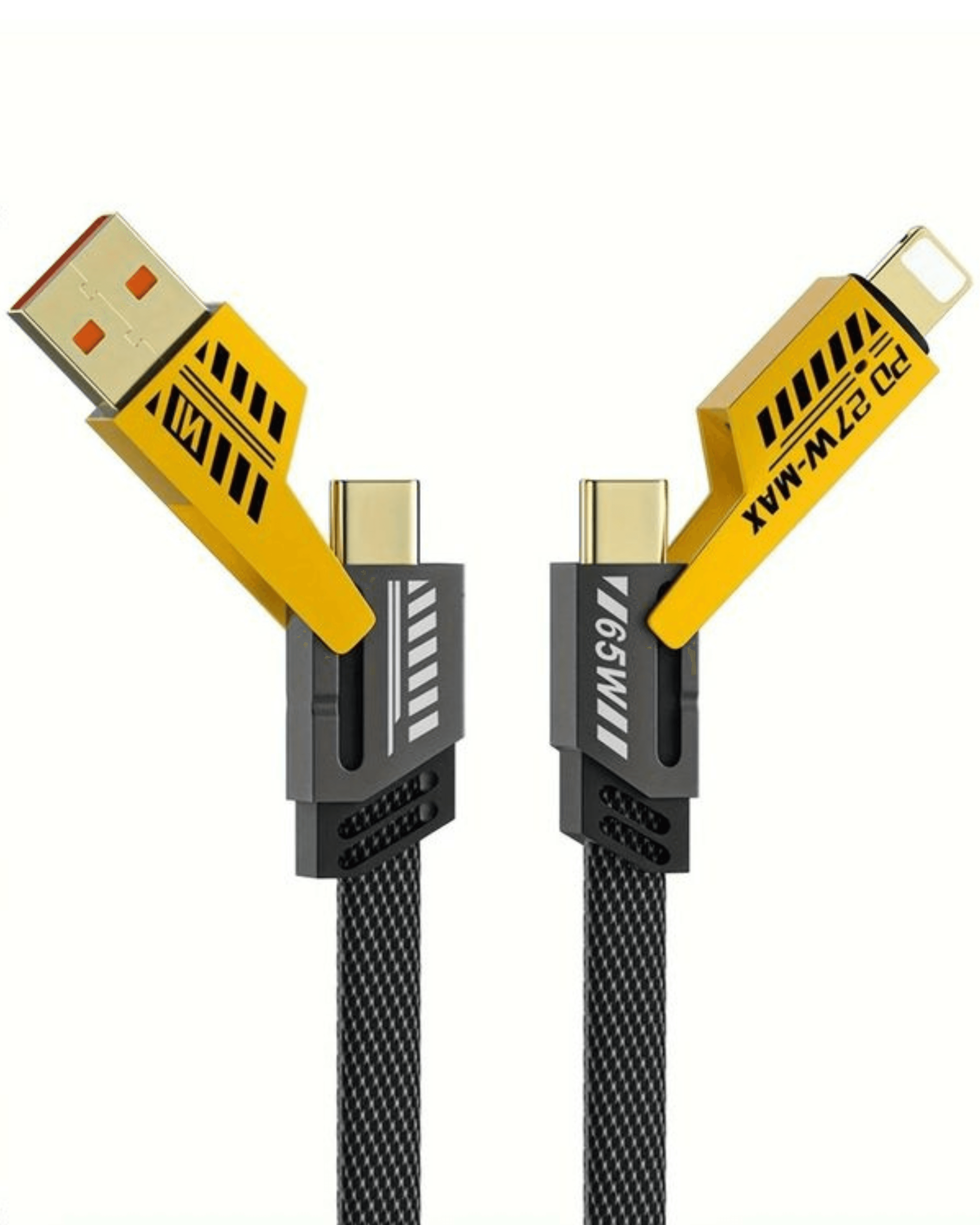 Cable Plano Carga Rápida 4 en 1