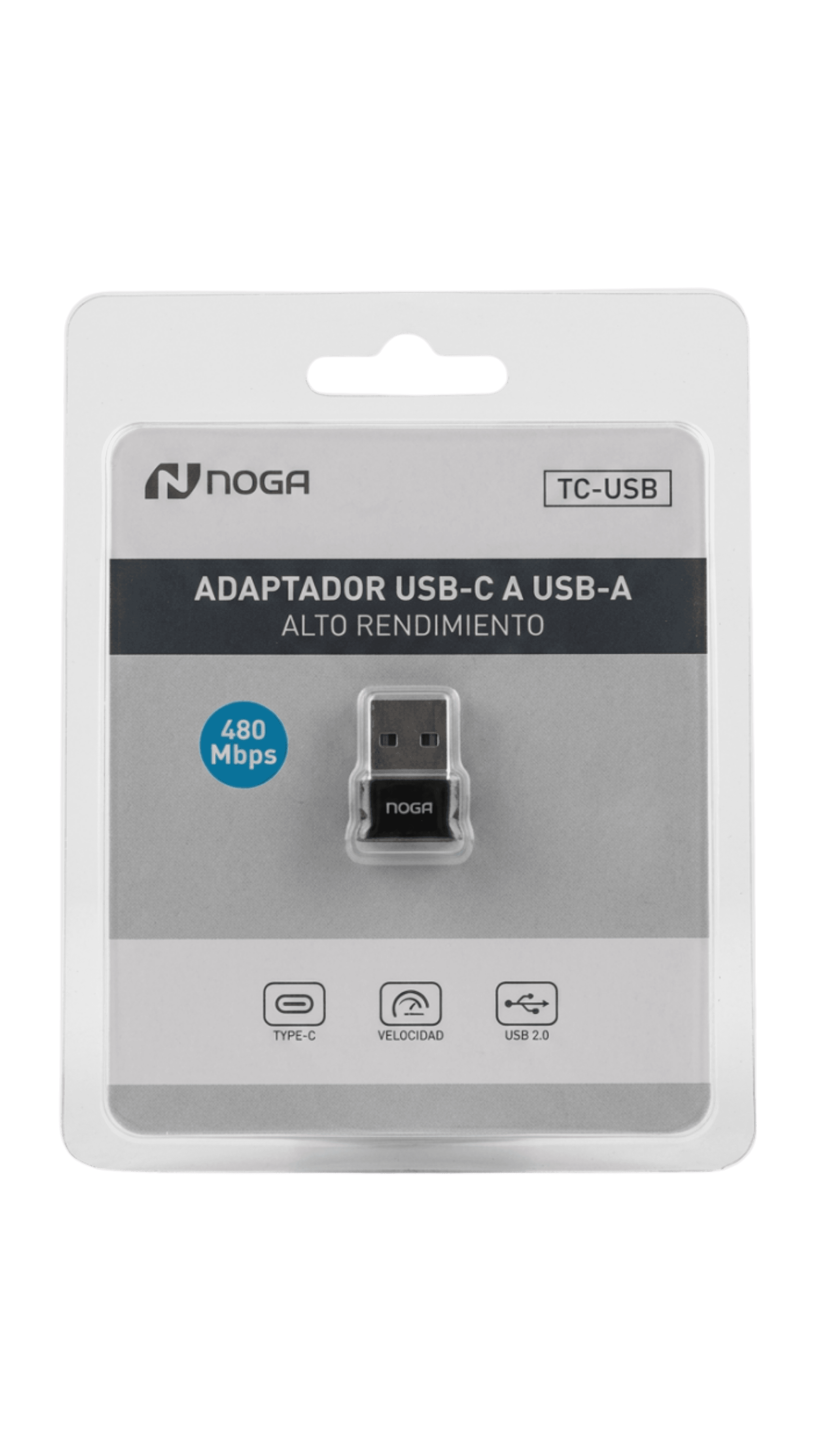 Adaptador USB-C a USB-A Alto Rendimiento 480Mbps